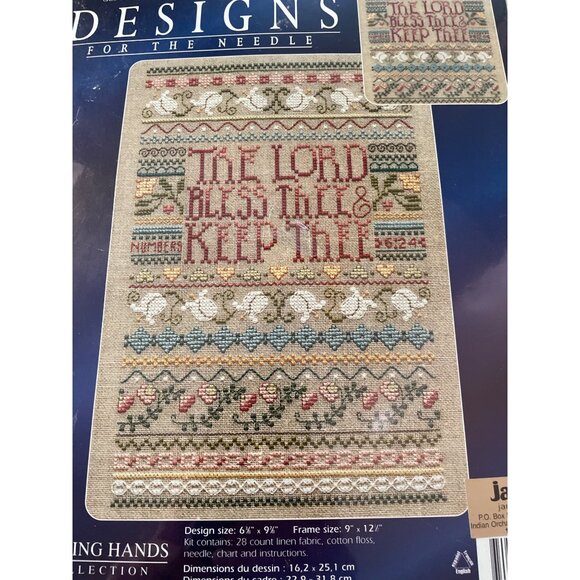 Janlynn Designs For The Needle "The Lord Bless Thee & Keep Thee" Cross Stitch Ki - Picture 11 of 11